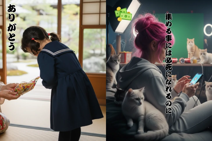 2歳の娘でもありがとうは言える。
なぜ大人のボランティア活動者は募る事は必至なのに感謝ができないのか？